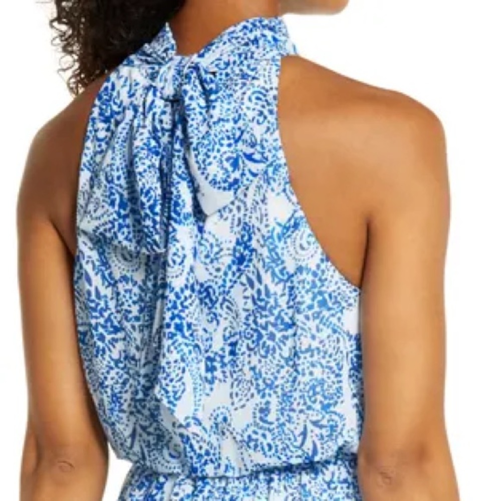 Floor length Badgley Mischka dress.